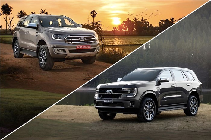 Ford Endeavour old vs new